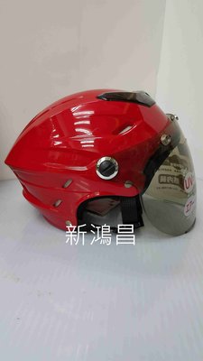 【新鴻昌】GP5 021 圓弧鏡 桃紅 雪帽 內襯全可拆 半罩式安全帽
