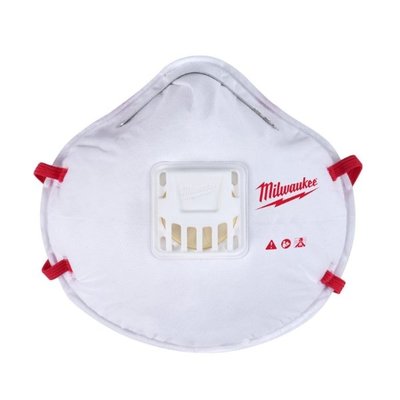 【赫杰國際】Milwaukee美沃奇 48-73-4004 N95帶閥防塵口罩(10入) 預購