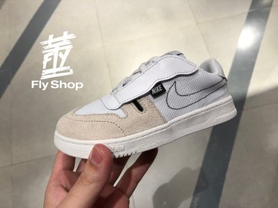 [飛董] Nike Squash Type TD 魔鬼氈 運動鞋 休閒鞋 小童鞋 CJ4121 100 白