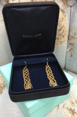 Tiffany超美的18K金流蘇耳環