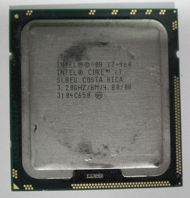 故障品CPU I7-960 SLBEU INTEL X58 LGA1366 3.2G四核心4核心 回收品壞品 報帳用