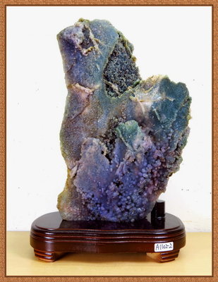 [品藏閣]-精選天然[ 葡萄瑪瑙-葡萄石 ]原礦雅石擺件(重2130g)(編號:A1102-2)