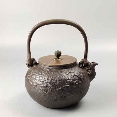 。大阪龜。京都日本龜文堂造日本鐵壺日本老鐵壺。砂