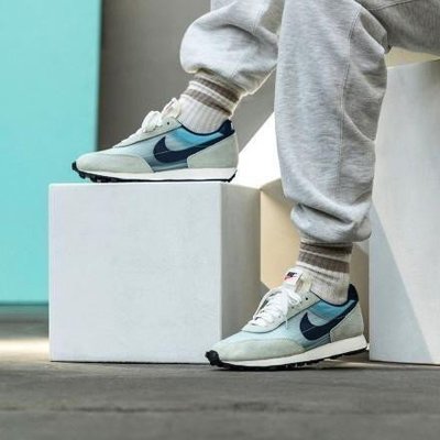 【正品】Nike Daybreak SP Teal Tint 灰藍蟬翼透氣系列 阿甘 運動男女CZ0614-300現貨潮鞋