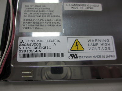 FANUC 8.4吋 8.4" LCD 液晶面板 螢幕 三菱 MITSUBISHI AA084VD02 夏普 替代新品