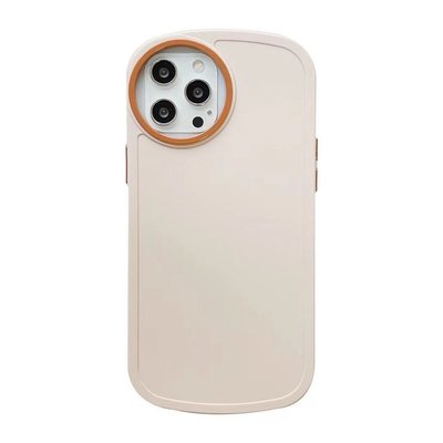 【巧婦樂】胖胖圓奶茶撞色手機殼 i12 13 Pro Max iPhone蘋果手機