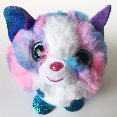 Ty Puffies Cleo the MULTICOLOR HUSKY New with Tags 毛絨毛絨玩具漂亮顏—酷漫空间