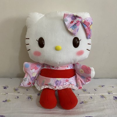 日本正版景品/日空版/非代理版/kitty娃娃/凱蒂貓/和服kitty娃娃/振袖/kitty和服裝娃娃