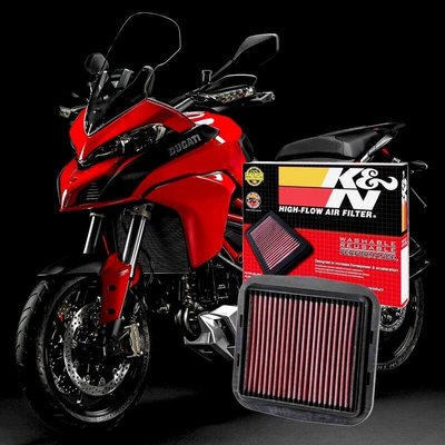 現貨熱銷-美國KN進口摩托車空氣濾清器適用于DUCATI杜卡迪MTS1200安德魯YP3003