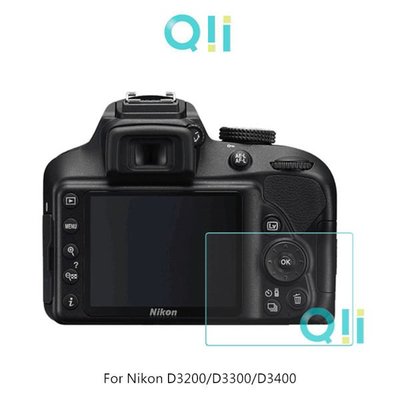 【愛瘋潮】免運 Qii Nikon D3200/D3300/D3400 螢幕玻璃貼