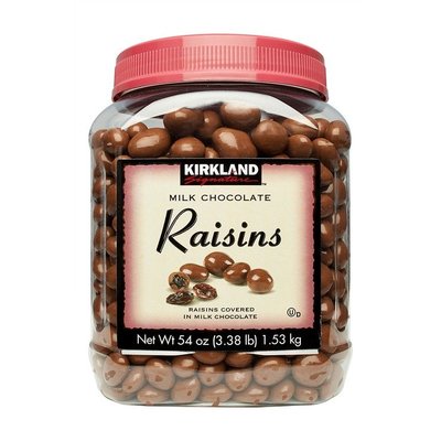 【Visual&M】科克蘭 葡萄乾巧克力 1.53公斤 添加植物油 Kirkland 好市多代購 Costco