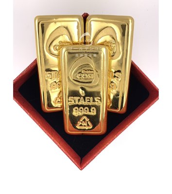 【GoldenCOSI】客製化重量金條 金塊 三角N黃金塊 金條 純金塊 純黃金一台錢伍台錢