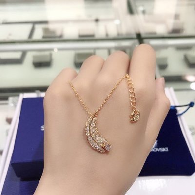 施華洛世奇Swarovski NICE羽毛元素璀璨悅目疊戴設計女項鍊飾品密鑲 Swarovski 水晶