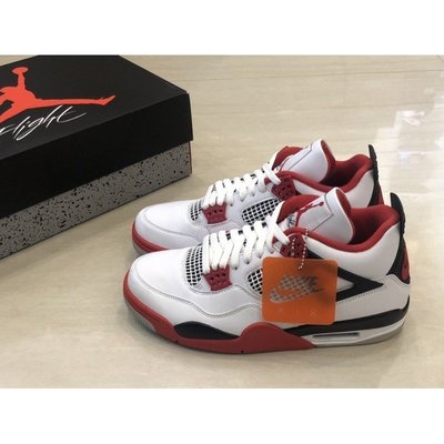 【正品】Air Jordan 4 Fire Red 火焰紅 白紅 DC7770-160潮鞋