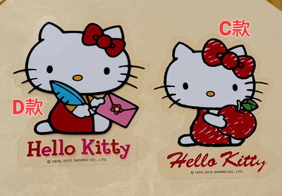 全新正版現貨 三麗鷗 🎀🎀🎀HELLO KITTY 凱蒂貓 KT 造型防水貼紙約11*10cm 可愛貼紙 共6款 禮物