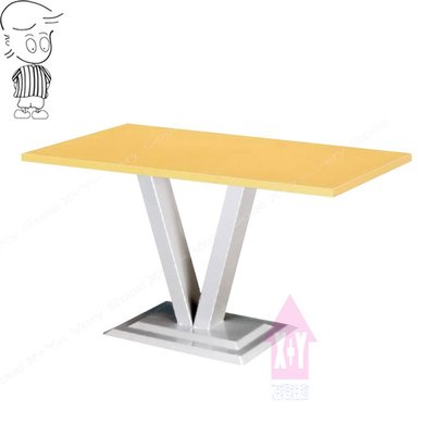 【X+Y】艾克斯居家生活館      餐桌椅系列-艾欣 3*2尺餐桌(722烤銀腳/木心板).適合居家或營業用.摩登家具
