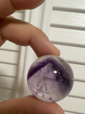 #天然水晶 天然阿塞紫水晶銀山球【老王收藏】11697