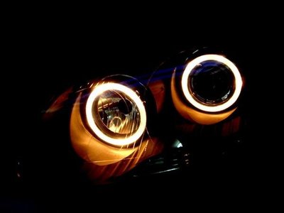 小亞車燈╠ 全新外銷限量品 GOLF 05年 5代 黑框 光圈 魚眼 大燈 DEPO製