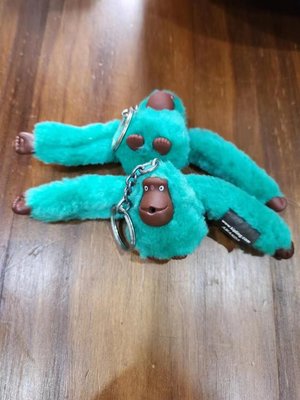現貨 鑫森凱莉代購 Kipling 中號 青綠 毛絨猴子 猩猩  掛飾 吊飾 鑰匙圈