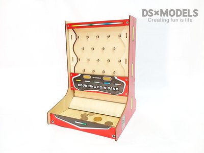【定勝設計】木質模型 DSxMODELS 文創 DIY 組合 撲滿 遊戲機 投幣 柏青哥存錢筒