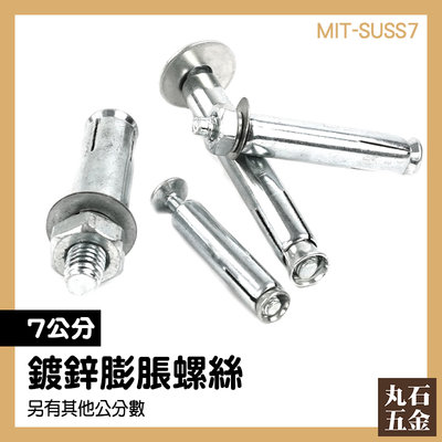 【丸石五金】壁虎釘 螺絲壁虎 螺栓 膨脹螺絲 MIT-SUSS7 減速帶用 7mm 螺絲