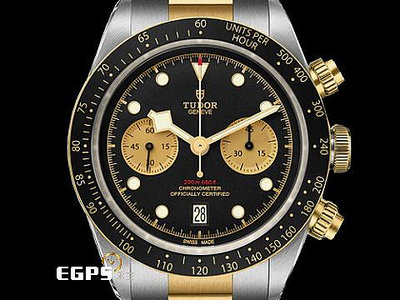 【永生流當品】2024單 TUDOR 帝舵 BLACK BAY CHRONO S&amp;G 半金 79363N 鍊帶款 周杰倫配貸款 RXA9373