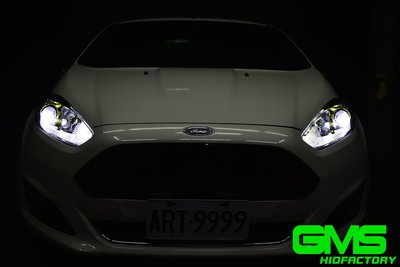 GAMMAS HID FORD 福特 FIESTA  移植遠近魚眼大燈總成 改善亮度不足 不亮電腦燈 可搭配LED