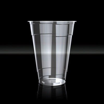 【免洗餐具】《PET杯+圓孔平蓋》360cc 塑膠杯 透明杯 PET杯(100組)
