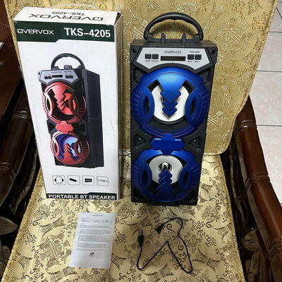 便宜賣 近全新 藍芽喇叭 七彩燈光 藍芽音響 手提音箱 支援TF USB AUX FM 手機支架