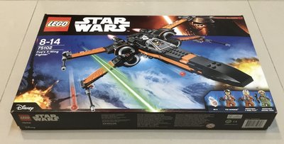 [二手]樂高, Lego 75102 星際大戰 Star Wars Poe’s X-Wing Fighter
