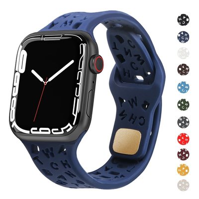 gaming微小配件-矽膠錶帶錶帶手鍊兼容 Apple Watch Ultra 8 7 SE 6 5 4 3 Sport Loop IWatc-gm