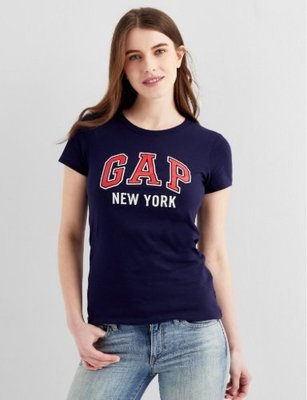 GAP 短袖T恤 女生 NEW YORK城市LOGO