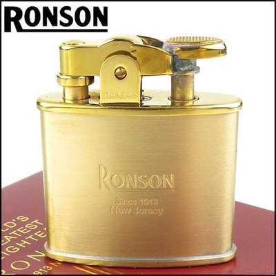 ☆哈洛德小舖☆全新【RONSON】Standard系列-燃油打火機-黃銅款 NO.R02-1027