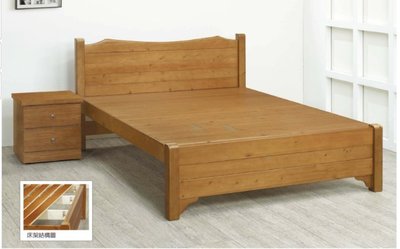 【DH】商品貨號BC79-2商品名稱《雅歌》5尺實木雙人床台(圖一)實木床底.備有3.5尺.6尺可選台灣製主要地區免運費