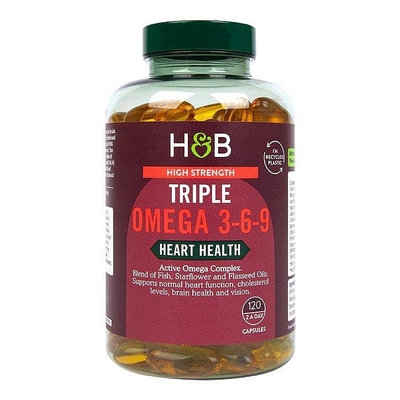HB英國荷柏瑞深海魚油120粒omega-3-6-9