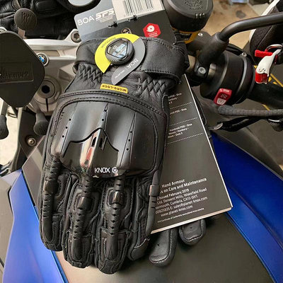 英國KNOX機械外骨骼摩托車機車騎士騎行裝備賽車碳纖維男防摔手套