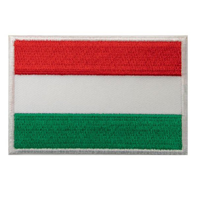 【A-ONE】匈牙利 國旗 熨燙布章 Flag Patch 電繡裝飾貼 布章 徽章刺繡 布貼 熨斗燙布貼紙 手提袋