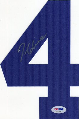 2014年名人堂、大聯盟生涯305勝、兩次賽揚獎~Tom Glavine 葛拉文親筆簽名球衣號碼 PSA/DNA 認證