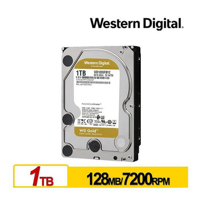 WD 金標 1TB 企業級 3.5吋 SATA硬碟