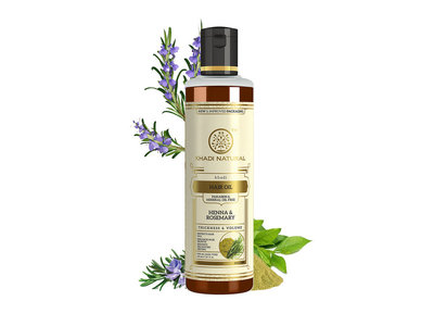 印度 Khadi 草本指甲花迷迭香護髮油 Herbal Henna &amp; Rosemary Hair Oil 210ml