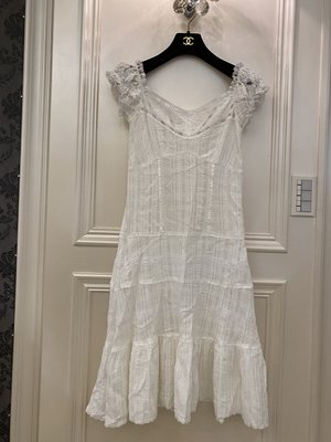 anna sui白色蕾絲洋裝2號