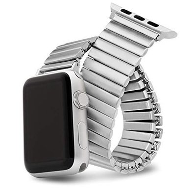 森尼3C-伸縮錶帶 蘋果錶帶 Apple Watch 5 4 3 2 1通用 40/44mm 金屬彈力鋼帶 38/42mm-品質保證