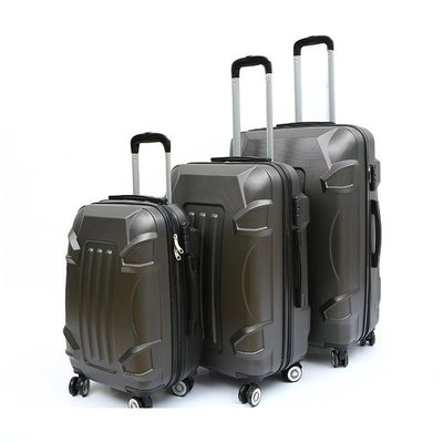 行李箱 PC拉桿箱商務三件套防刮行李箱旅行箱三位數防盜密碼鎖20寸登機箱