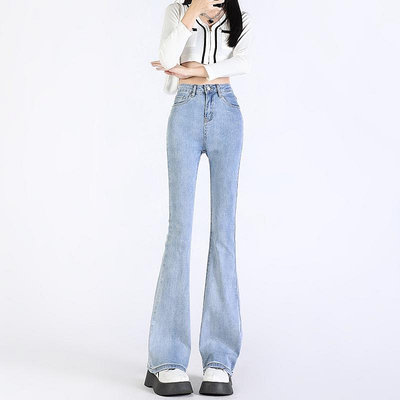 Alice Jeans Jeans 牛仔褲女式牛仔褲女式牛仔褲淺藍色高腰進口（滿599元免運）