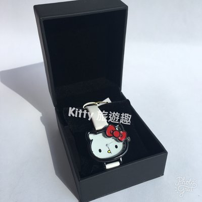 [Kitty 旅遊趣] 手錶附盒 Hello Kitty 凱蒂貓45週年紀念 白色錶帶 生日禮物