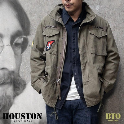 [BTO] 日本【HOUSTON】披頭四主唱約翰藍儂主題 M-65 美軍野戰外套