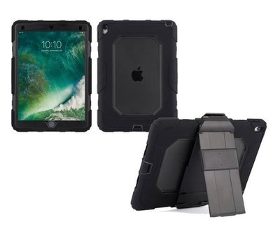 Griffin Survivor All-Terrain iPad Pro10.5 四重防護保護套組,黑/霧透黑