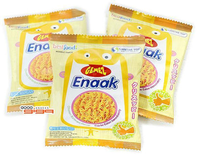 【吉嘉食品】Enaak 小雞麵(香脆點心麵.原味／香辣點心麵.辣味) 1盒30包,產地印尼 [#30]