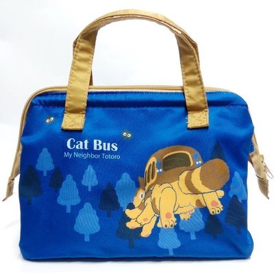 日本 迪士尼 龍貓公車 寬口保冷袋 可拆 便當袋 午餐袋(KGA1)