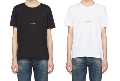 [全新真品代購-SALE!] SAINT LAURENT LOGO圖案 短袖T恤 (YSL)